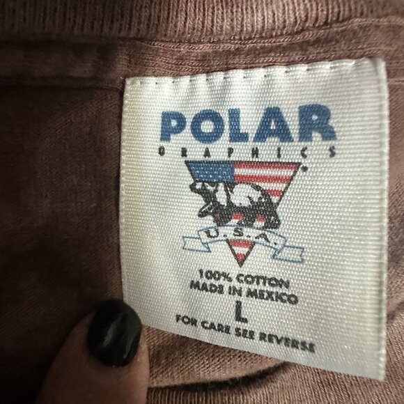 Polar Graphics USA T-Shirt Men’s Women’s Large Horses Theme Brown Tie Dye Flaw - Picture 5 of 6